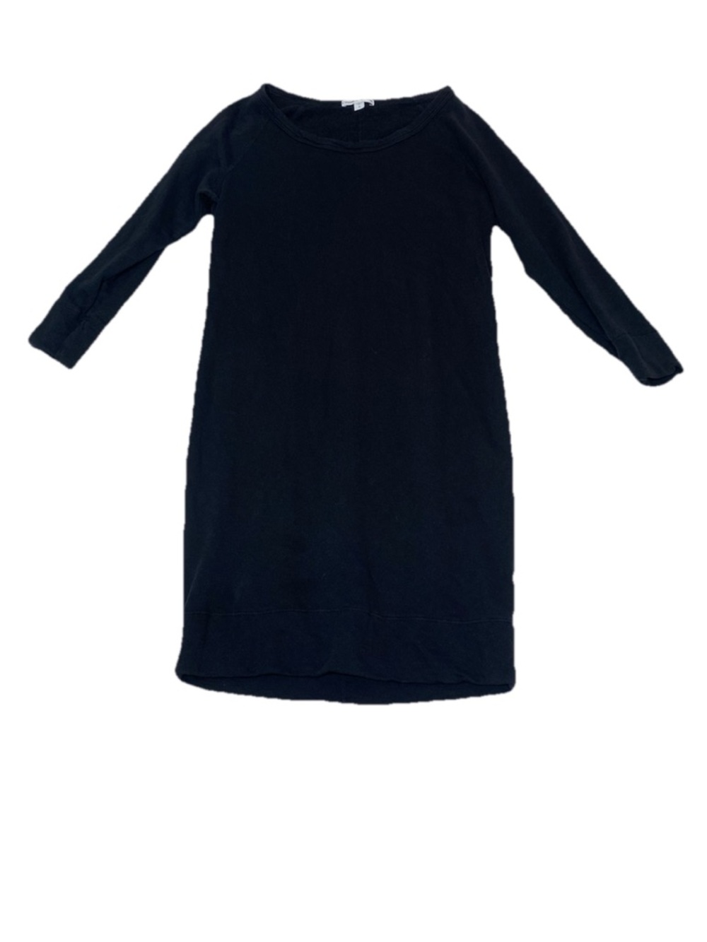 Standard James Perse Women’s Black 3/4 Sleeve Black Dress Size 2 (Medium)